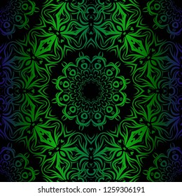 geometric pattern in lace style. Ethnic ornament. Vector illustration. For modern interior design, fashion textile print, wallpaper.