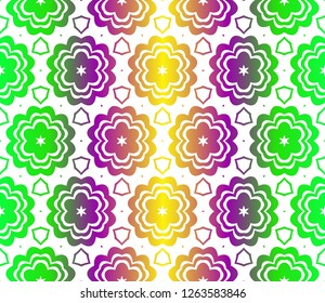 Geometric Pattern In Lace Style. Ethnic Ornament. Vector Illustration. For Modern Interior Design, Fashion Textile Print, Wallpaper