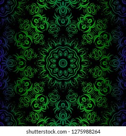 geometric pattern in lace style. Ethnic ornament. Vector illustration. For modern interior design, fashion textile print, wallpaper.
