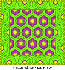 geometric pattern in lace style. Ethnic ornament. Vector illustration. For modern interior design, fashion textile print, wallpaper