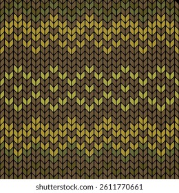 Geometric Pattern with Leaf Shapes in Earthy Tones and Textures