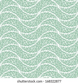 The geometric pattern of leaves. Seamless vector background.