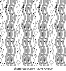 The geometric pattern of leaves vector background.