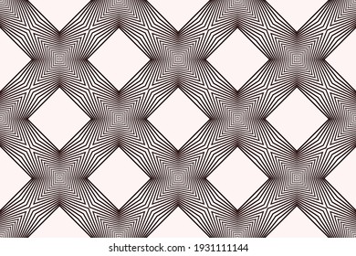 Geometrisches Muster, Linie, Rhombus. Nahtlose Muster, moderne Ornamente