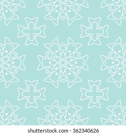 The geometric pattern with lines ,Abstract seamless pattern, Vector seamless pattern.  Powder Blue Seamless pattern. Seamless floral pattern.