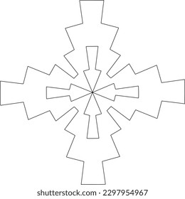 Geometric pattern of lines.  Black and white pattern for web page, textures, card, poster, fabric, textile.