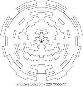 Geometric pattern of lines.  Black and white pattern for web page, textures, card, poster, fabric, textile.