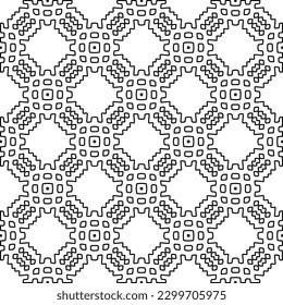 Patrón geométrico de las líneas.  Patrón blanco y negro para página web, texturas, tarjeta, afiche, tela, textil.