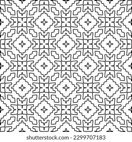 Patrón geométrico de las líneas.  Patrón blanco y negro para página web, texturas, tarjeta, afiche, tela, textil.