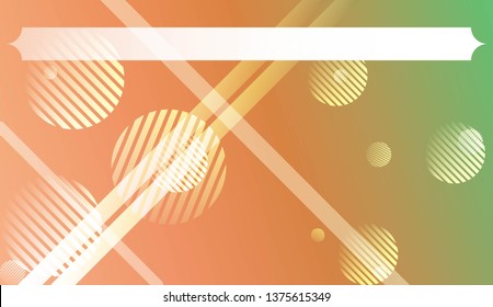 Geometric Pattern With Lines, Circle . For Template Cell Phone Backgrounds. Vector Illustration with Color Gradient.