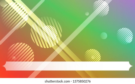 Geometric Pattern With Lines, Circle . For Template Cell Phone Backgrounds. Vector Illustration with Color Gradient.