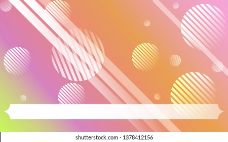 Geometric Pattern With Lines, Circle . For Template Cell Phone Backgrounds. Vector Illustration with Color Gradient.