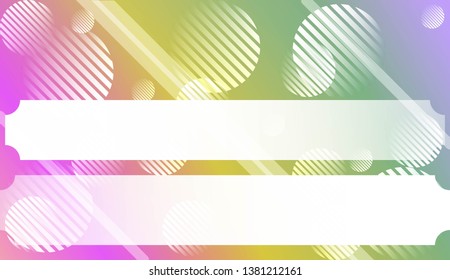 Geometric Pattern With Lines, Circle . For Template Cell Phone Backgrounds. Vector Illustration with Color Gradient.