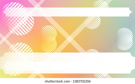 Geometric Pattern With Lines, Circle . For Template Cell Phone Backgrounds. Vector Illustration with Color Gradient.