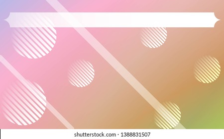 Geometric Pattern With Lines, Circle . For Template Cell Phone Backgrounds. Vector Illustration with Color Gradient.