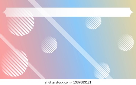 Geometric Pattern With Lines, Circle . For Template Cell Phone Backgrounds. Vector Illustration with Color Gradient.