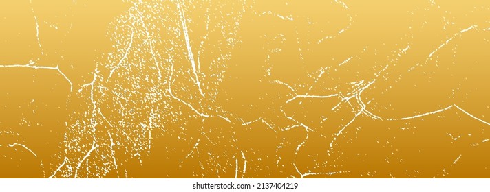 Geometric pattern of lines, cracks, sparkles, scratches, vintage gold background, marble grunge texture. Design idea for a banner, cover, wallpaper, website, flyer, book, business card.
