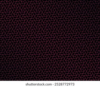 The geometric pattern with lines. Purple gradient vector background. Black and pink texture. Graphic modern pattern. Simple lattice design