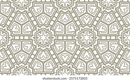 Geometric pattern with lines, rhombuses, simple form. Seamless vector background.