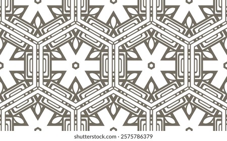 Geometric pattern with lines, rhombuses, simple form. Seamless vector background.