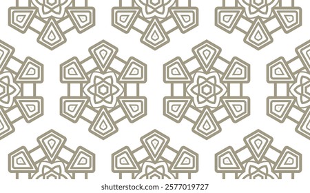 Geometric pattern with lines, rhombuses, simple form. Seamless vector background.