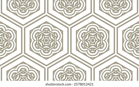 Geometric pattern with lines, rhombuses, simple form. Seamless vector background.