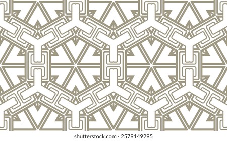 Geometric pattern with lines, rhombuses, simple form. Seamless vector background.