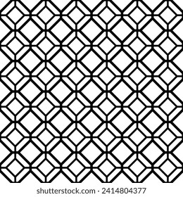 The geometric pattern with lines . Seamless background. Black and white texture. Graphic modern pattern.