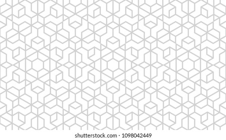 The geometric pattern with lines. Seamless vector background. White and grey texture. Graphic modern pattern. Simple lattice graphic design.