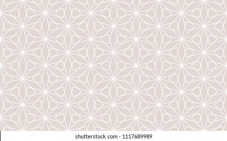 The geometric pattern with lines. Seamless vector background. White and grey texture. Graphic modern pattern. Simple lattice graphic design.