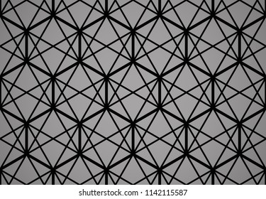 The geometric pattern with lines. Seamless vector background. Black texture. Graphic modern pattern. Simple lattice graphic design
