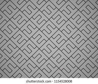 The geometric pattern with lines. Seamless vector background. Black texture. Graphic modern pattern. Simple lattice graphic design