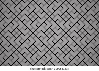 The geometric pattern with lines. Seamless vector background. Black and grey texture. Graphic modern pattern. Simple lattice graphic design
