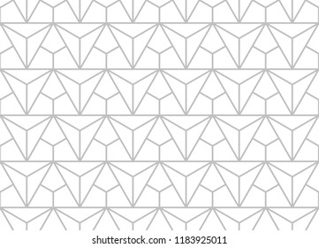 The geometric pattern with lines. Seamless vector background. White and grey texture. Graphic modern pattern. Simple lattice graphic design.