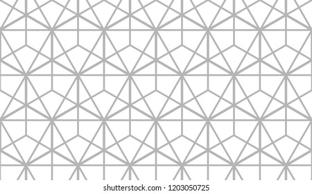 The geometric pattern with lines. Seamless vector background. White and grey texture. Graphic modern pattern. Simple lattice graphic design.
