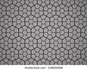 The geometric pattern with lines. Seamless vector background. Black and grey texture. Graphic modern pattern. Simple lattice graphic design