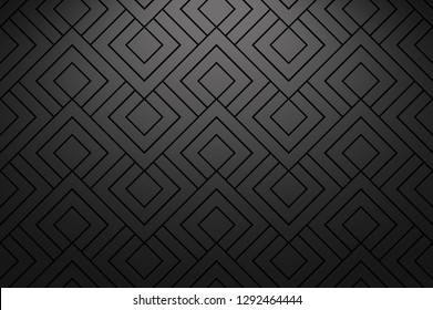 The geometric pattern with lines. Seamless vector background. White and black texture. Graphic modern pattern. Simple lattice graphic design
