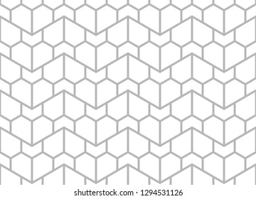 The geometric pattern with lines. Seamless vector background. White and grey texture. Graphic modern pattern. Simple lattice graphic design.