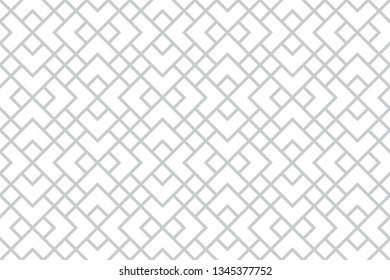 The geometric pattern with lines. Seamless vector background. White and grey texture. Graphic modern pattern. Simple lattice graphic design.