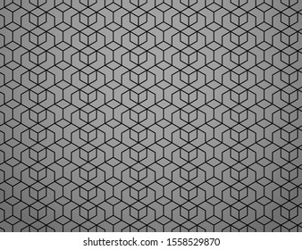 The geometric pattern with lines. Seamless vector background. Black texture. Graphic modern pattern. Simple lattice graphic design