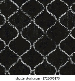 The geometric pattern with lines. Seamless vector background. White and black, silver texture. Graphic modern pattern. Simple lattice graphic design on antique textures 
