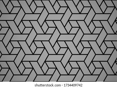 The geometric pattern with lines. Seamless vector background. Black and grey texture. Graphic modern pattern. Simple lattice graphic design