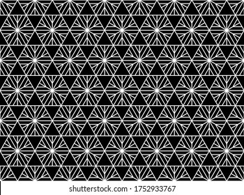 The geometric pattern with lines. Seamless vector background. White and black texture. Graphic modern pattern. Simple lattice graphic design