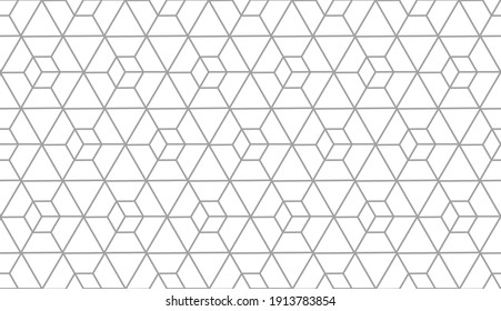 The geometric pattern with lines. Seamless vector background. White and gray texture. Graphic modern pattern. Simple lattice graphic design.