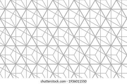 The geometric pattern with lines. Seamless vector background. White and gray texture. Graphic modern pattern. Simple lattice graphic design.