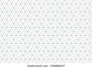 The geometric pattern with lines. Seamless vector background. White and gray texture. Graphic modern pattern. Simple lattice graphic design.