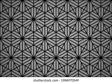 The geometric pattern with lines. Seamless vector background. Black and gray texture. Graphic modern pattern. Simple lattice graphic design