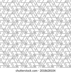 The geometric pattern with lines. Seamless vector background. White and gray texture. Graphic modern pattern. Simple lattice graphic design.