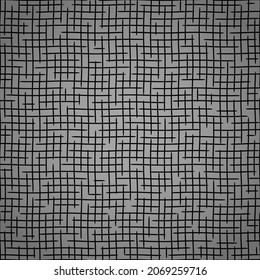 The geometric pattern with lines. Seamless vector background. Black and gray texture. Graphic modern pattern. Simple lattice graphic design