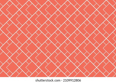 The geometric pattern with lines. Seamless vector background. White and pink texture. Graphic modern pattern. Simple lattice graphic design